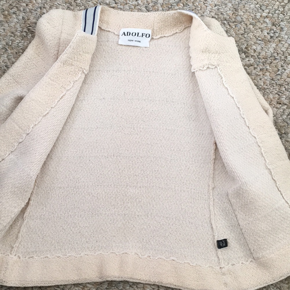 Vintage Adolfo wool sweater jacket - Picture 4 of 4